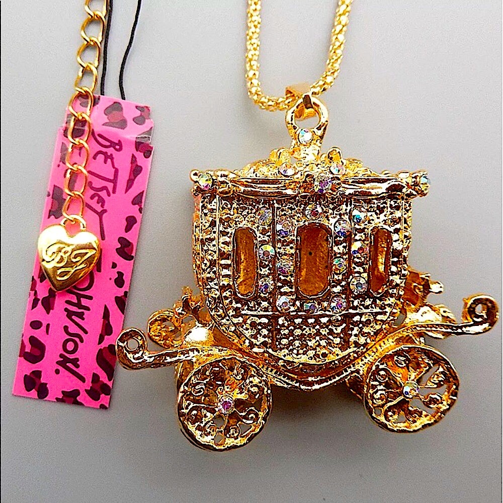 Betsey Johnson Gold Princess Carriage